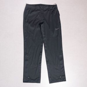 Nike Golf Storm-Fit Black Wind Rain Resistant Pants Ankle Zips Pockets Men's Med
